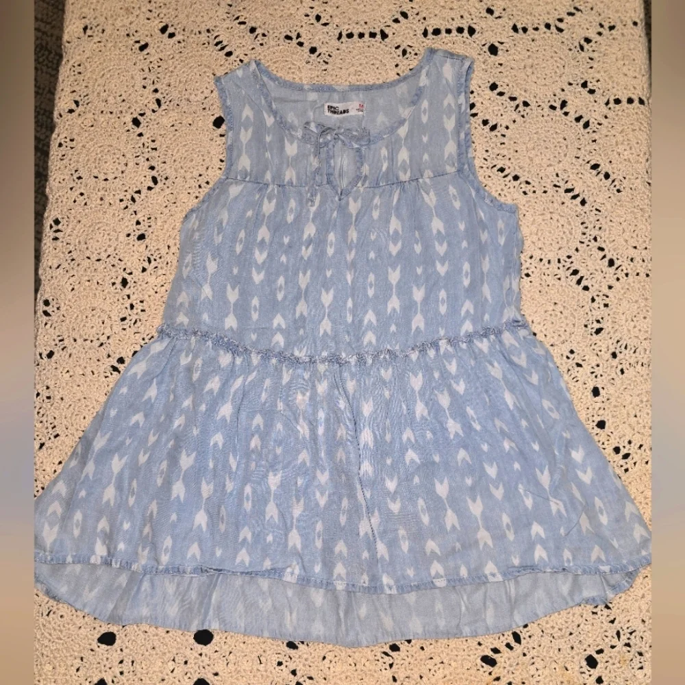 Epic Threads, Girls Dress, M, Denim Aztec Design